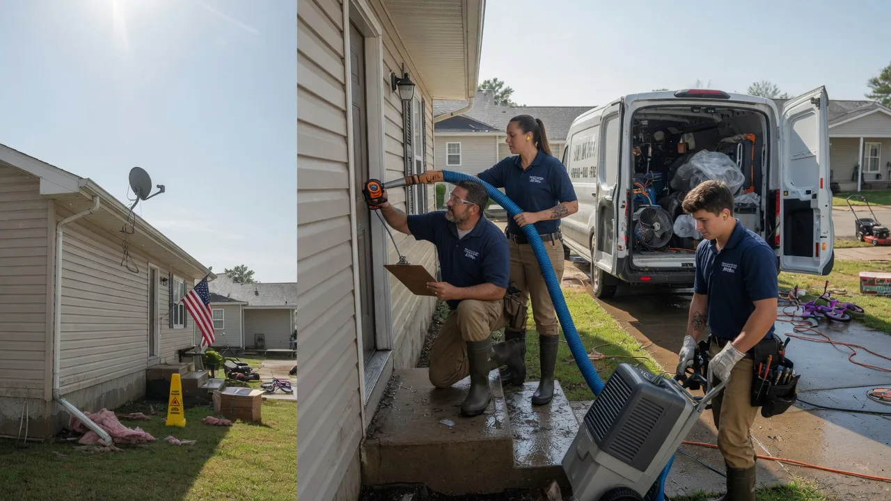 Ceiling Water Damage Restoration in Wilmington, OH near me
